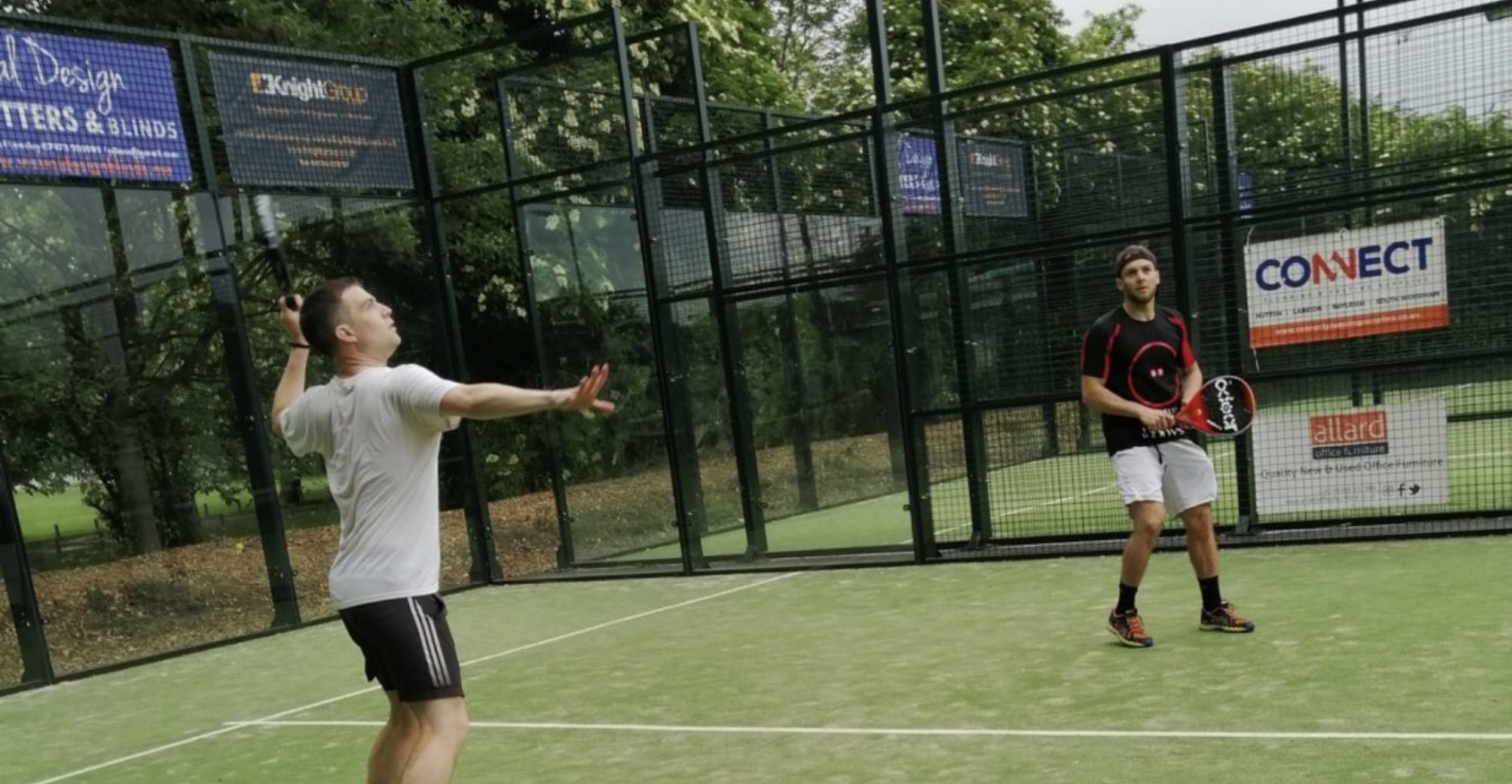 Elliot lines up a volley at Maldon